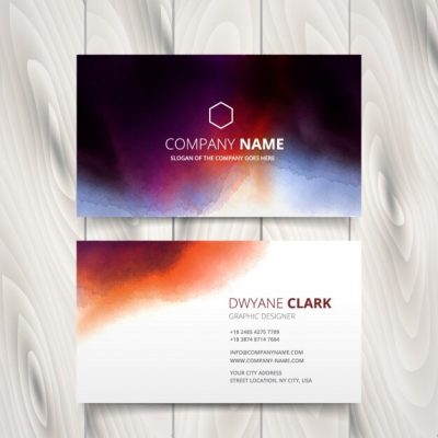 کارت ویزیت افقی